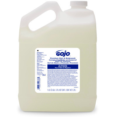 GOJO Premium Hair and Bodywash – 1 Gallon Pour Bottle – 3785 mL Size – Packaged 4 per case