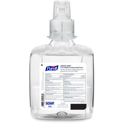 PURELL HEALTHY SOAP 0.5% PCMX E2 Antimicrobial Foam – For CS6 Dispensers – 1200 mL Size – Packaged 2 per case