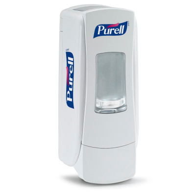 PURELL ADX-7 Dispenser – White Finish – Push-Style Dispenser for PURELL Hand Sanitizer – 700mL Size