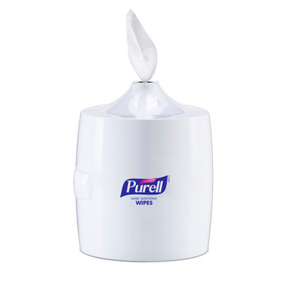 PURELL Hand Sanitizing Wipes Wall Dispenser – White Finish – Packaged 1 per case – Genuine GOJO Supply