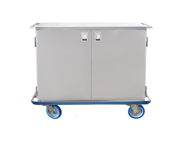 Blickman Maxi Case Cart – 52 in W x 40 1/2 in H x 29 in D – Fully Welded Stainless Steel – Steel Build