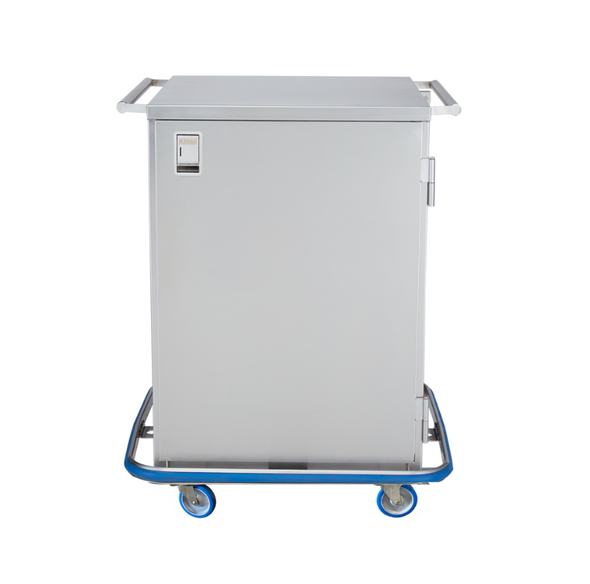 Blickman Mini Case Cart – 29 5/8 in W x 40 1/2 in H x 29 in D – Fully Welded Stainless Steel – Steel Build