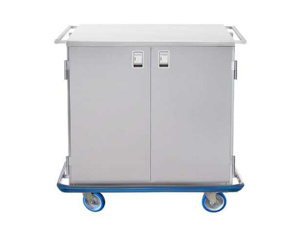 Blickman Multipurpose Case Cart – 42 in W x 40 1/2 in H x 29 in D – Fully Welded Stainless Steel – Steel Build