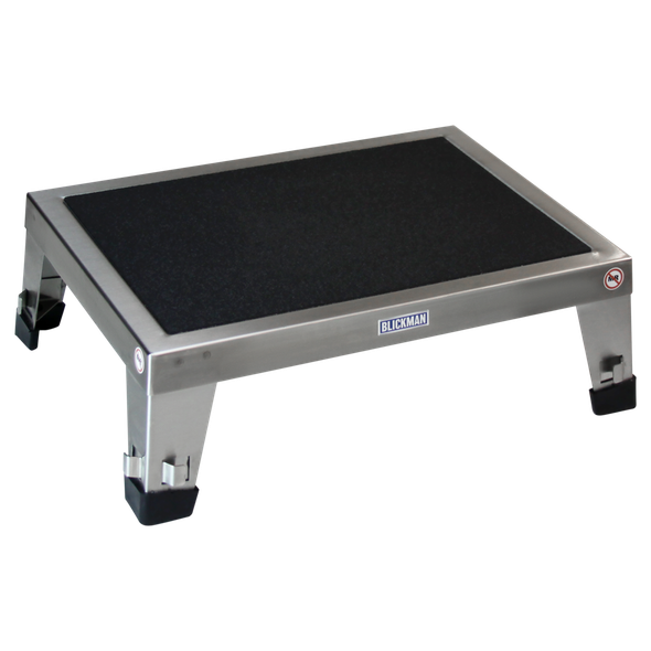 Blickman EZ Stacking Foot Stool – Stainless Steel Construction – for Exam and Operating Rooms – Steel Build