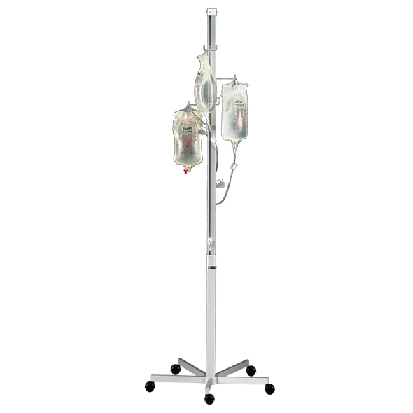 Blickman Irrigation Tower – Height Adjustable – Swivel Caster Base – for Hospital and Clinic Use – Steel Build