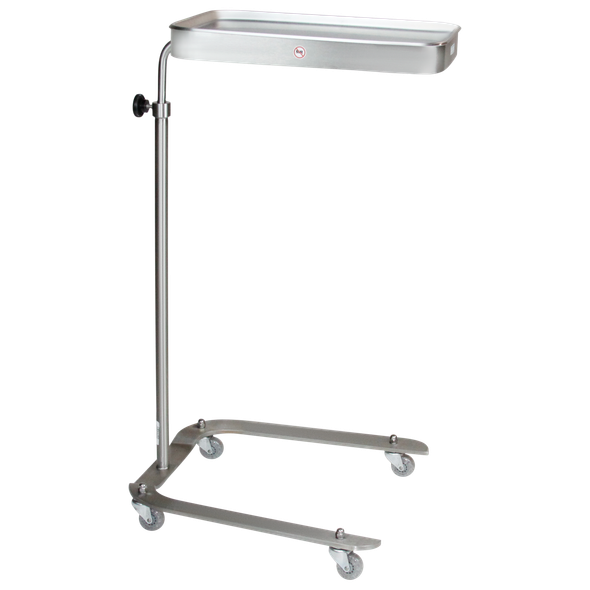 Blickman Newark Mayo Stand – Height Adjustable Tray – Stainless Steel Construction – for Operating Room Use