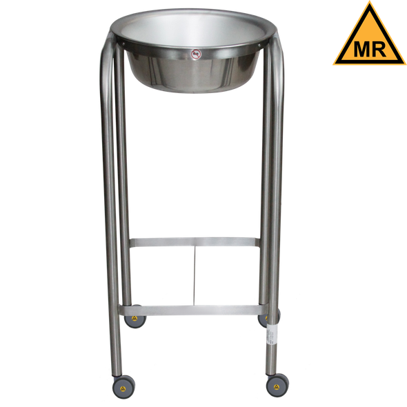 Blickman MR Single Basin Solution Stand – for Operating Room Use – Basin Ring Design – with Swivel Casters