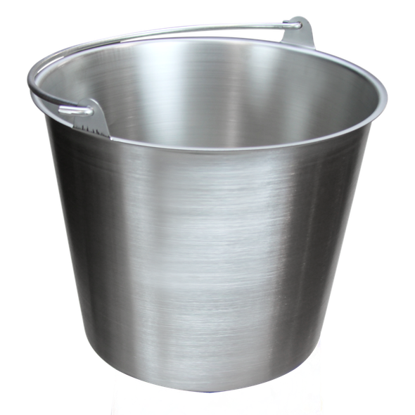 Blickman Kick Bucket – Stainless Steel Construction – for Operating Room Use – Basin Ring Design – Steel Build
