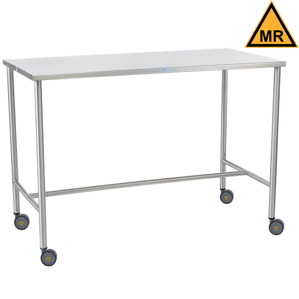 Blickman MR Sawyer Instrument Table – 30 in W x 34 in H x 16 in D – Stainless Steel Construction – Steel Build