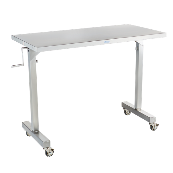 Blickman Georgetown Medical Table – Stainless Steel Construction – Lower Shelf and H-Brace – Steel Build