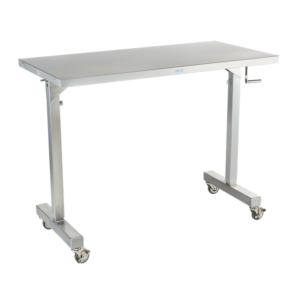 Blickman Georgetown Medical Table – Stainless Steel Construction – Lower Shelf and H-Brace – Steel Build