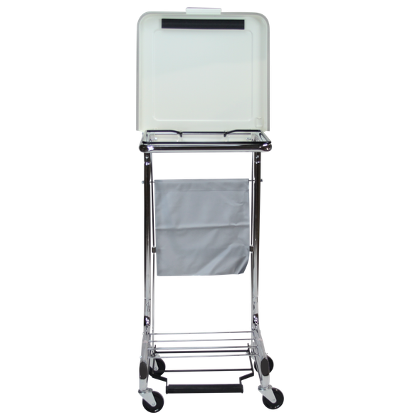 Blickman Secure Care Hamper – Stainless Steel Frame – for Soiled Linen Collection – with Foot Pedal Options