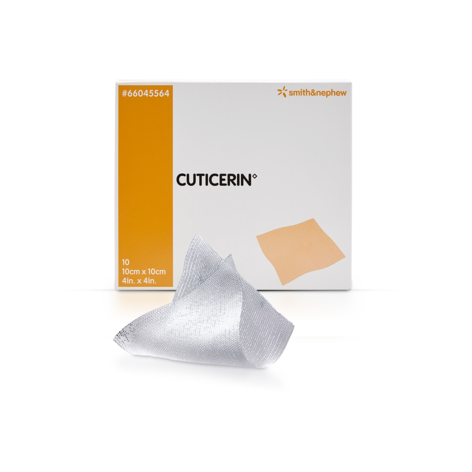 Smith & Nephew CUTICERIN Low-Adherence Gauze Dressing – 6 Configurations – Sizes 3" x 3" to 8" x 16"