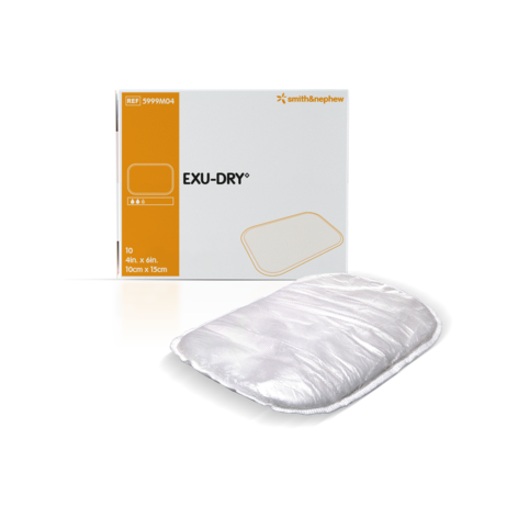 Smith & Nephew EXU-DRY Specialty Absorptive Wound Dressing – 18 Configurations – Sizes 3" x 9" to 15" x 24"