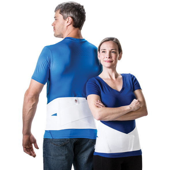 Core Products Elastic Crisscross Lower Back Support Belt – 6 Configurations – Sizes Small to X Large