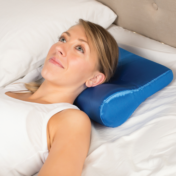 Core Products AB Contour Cervical Pillow Satin – Single Configuration – 14" x 9.5" – OEM Supply