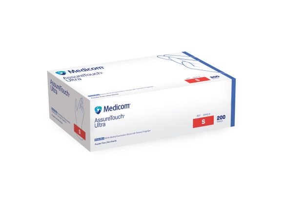 Medicom AssureTouch Ultra Nitrile Exam Gloves – 5 Configurations – Latex Free – Sold as 200/bx, 10 bx/cs