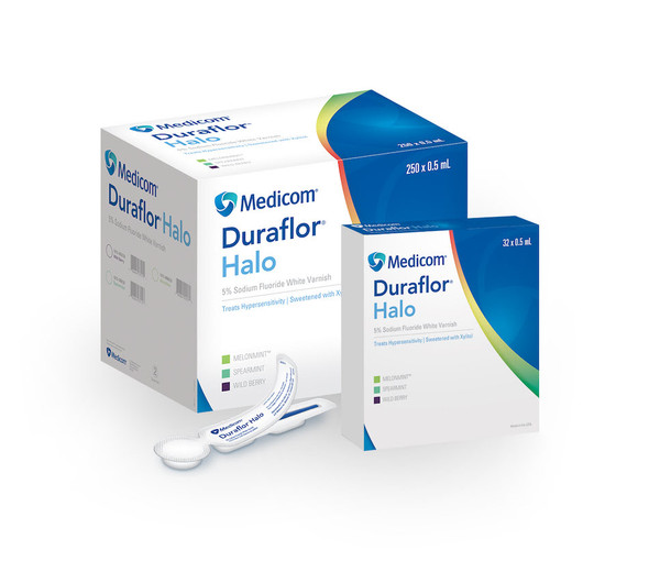 Medicom Duraflor Halo Sodium Fluoride Varnish – 4 Configurations – Sold as 250/cs – Genuine Medicom Supply