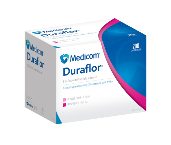 Medicom Duraflor Sodium Fluoride Varnish – 3 Configurations – Sold as 200/bx – Genuine Medicom Supply