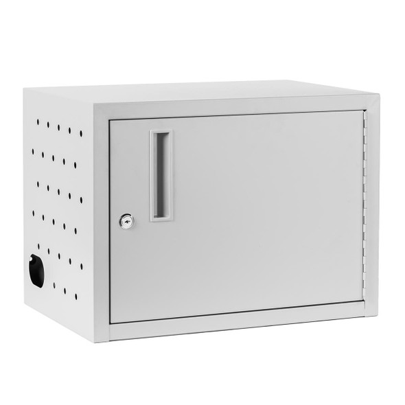 Luxor Secure Wall-Mount/Desktop 12-Device Chromebook and Tablet Charging Locker, Gray Steel Build