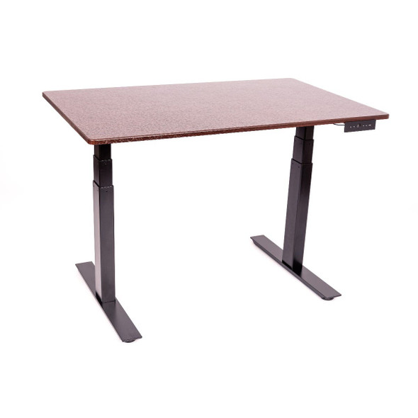 Luxor Mobile Electric Programmable Height Adjustable Standing Desk, 59" W x 29.5" D x 25.25" - 53.6" H,