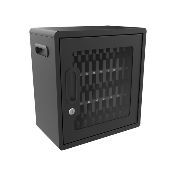 Luxor CellGuard Cell Phone Storage Cabinet for 32 devices Powder-Coated Steel Build Locking Design