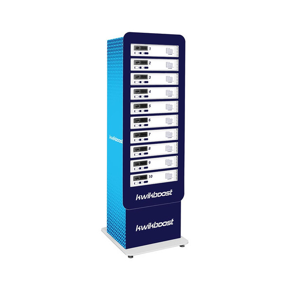 Luxor KwikBoost Custom Branded Multi-Device Charging Lockers for 8 devices Designed for Daily Facility Use