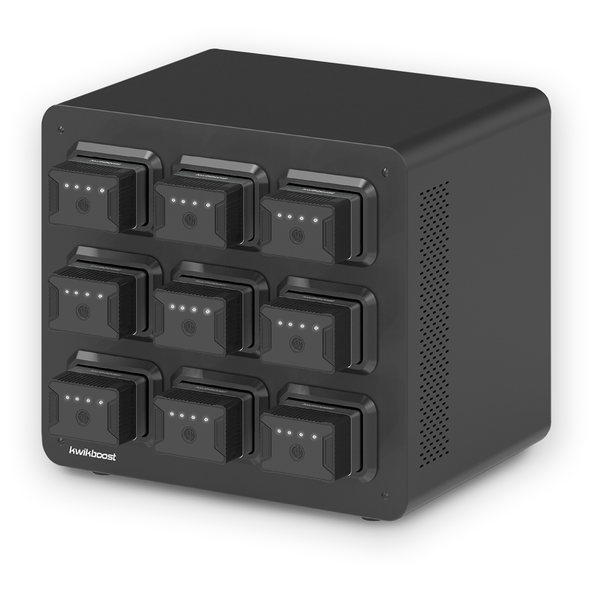 Luxor Constant Use Bundle - KwikBoost EdgePower Desktop Charging Station System for 9 devices