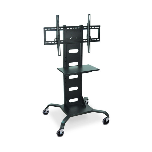 Luxor Mobile Flat Panel TV Stand + Mount 5x28x51 in Steel Build Rolling Casters Locking Design
