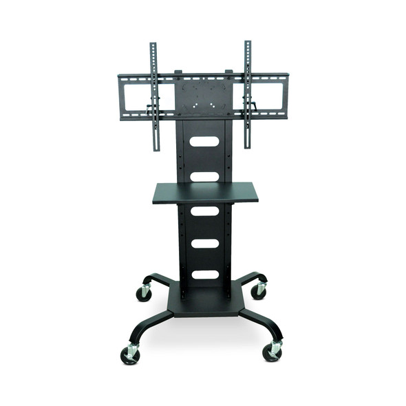 Luxor Mobile Flat Panel TV Stand + Mount 5x28x51 in Steel Build Rolling Casters Locking Design