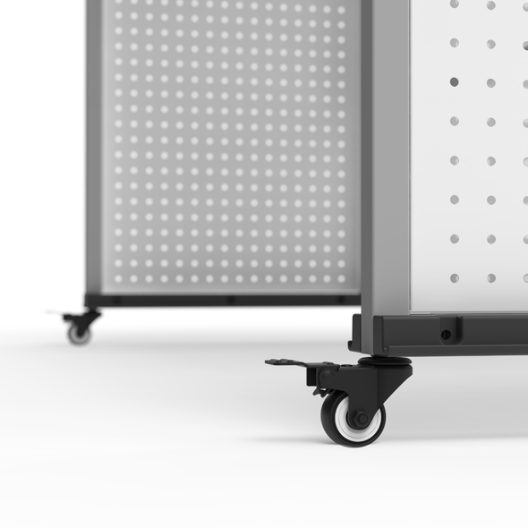 Luxor Mobile Modular Height Adjustable Makerspace and Lab Table, 60.25" W x 39.25" D x 32" - 38" H,