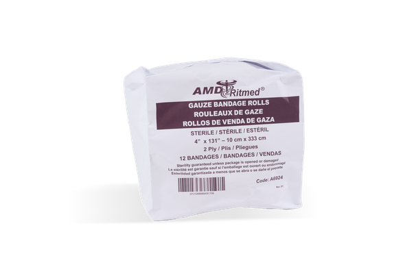 AMD Ritmed VitalGauze Gauze Bandage Rolls – 3 Configurations – Sold as 12/pk, 8 pk/cs – OEM Supply
