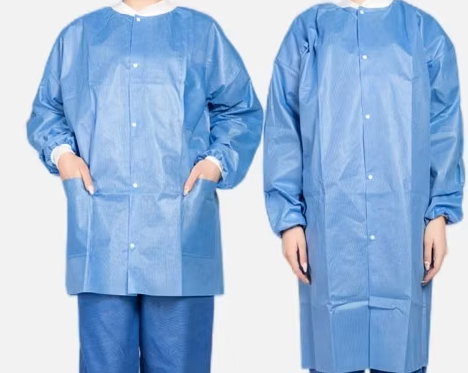 ASP Global Disposable Unisex Lab Coat with 8 Size and Pack Options for Hospitals and Clinics