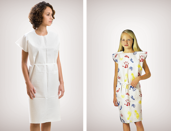 Graham Medical Tissue Exam Gowns - 3-Ply Tissue and Tissue/Poly Disposable Gowns, Adult and Pediatric