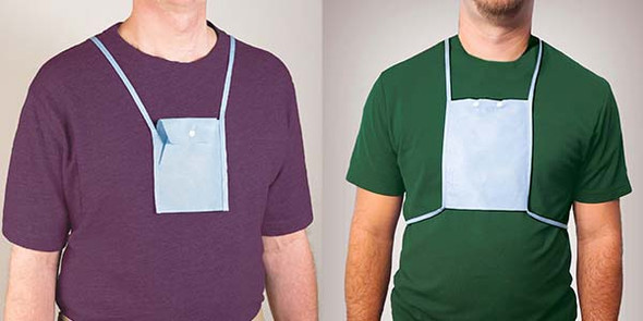 Graham Medical Disposable Telemetry Pouches - Nonwoven Monitor Pouches in Two Sizes, Blue, 100 per Case