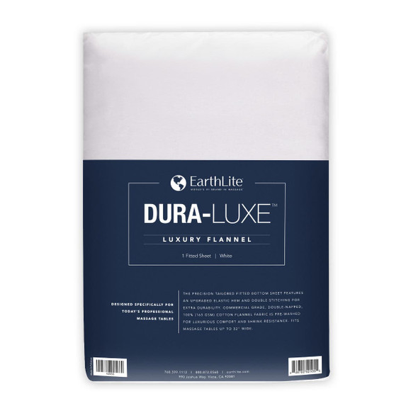 Earthlite DURA-LUXE Luxury Flannel Flat Sheet - Brushed Cotton Flannel Flat Sheet for Massage Tables