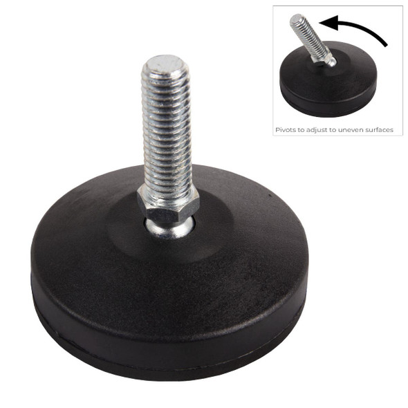 Earthlite Replacement Foot Assembly for Ellora and Ellora Vista - Glider Foot for Electric Lift Tables