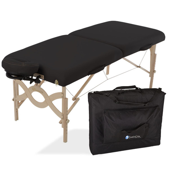 Earthlite Avalon XD Portable Massage Table Package - Flat Top Package with Face Cradle and Carry Case