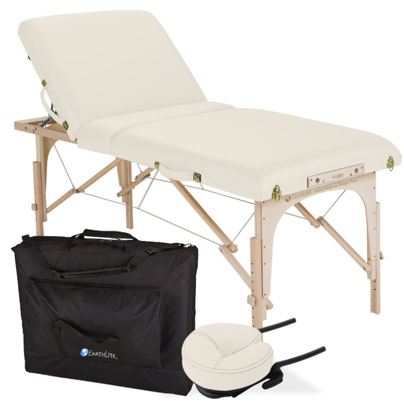 Earthlite Avalon XD Portable Massage Table Package - Tilt Top Package with Face Cradle and Carry Case