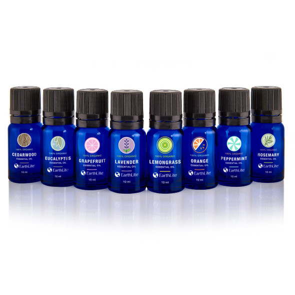 Earthlite Holistic Alchemy Essential Oil Single Notes - 100 Percent Organic Single-Note Oils, 10 ml Bottles