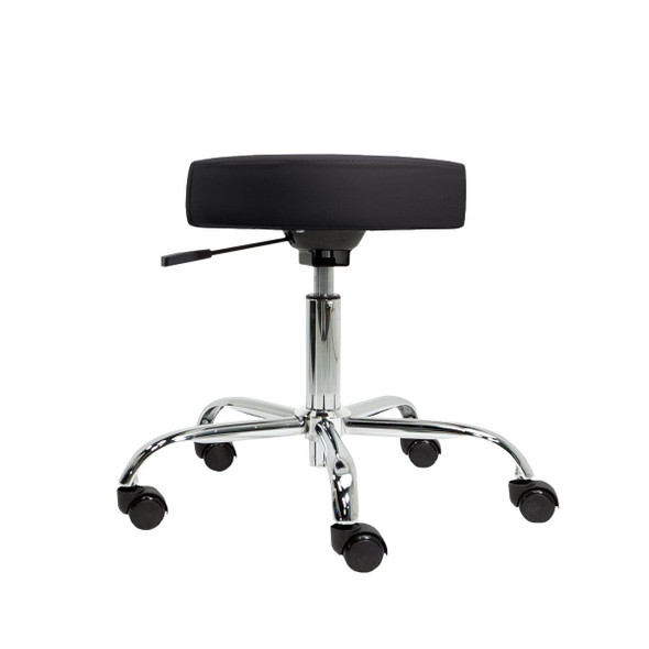 Earthlite Pneumatic Rolling Massage Stool - Air-Lift Rolling Stool with Optional Backrest, Three Heights