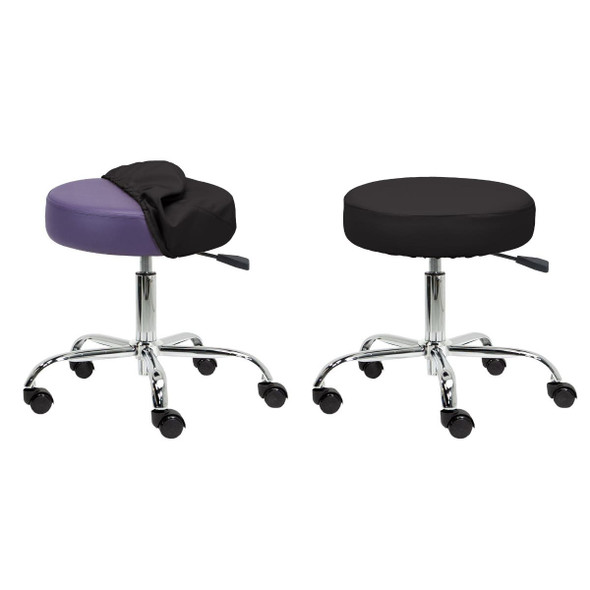 Earthlite Rolling Stool Cover - Replacement Upholstery Cover That Refreshes Worn Rolling Stool Seats