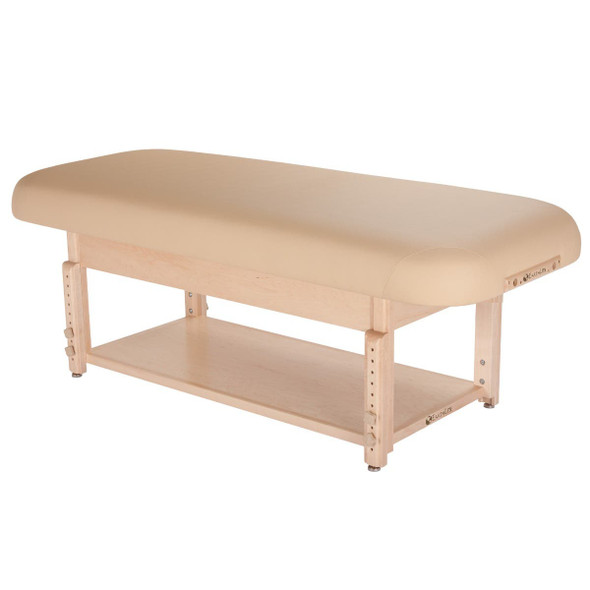 Earthlite Sedona Stationary Spa and Massage Table - Hard Maple Stationary Table with Cabinet or Shelf Base