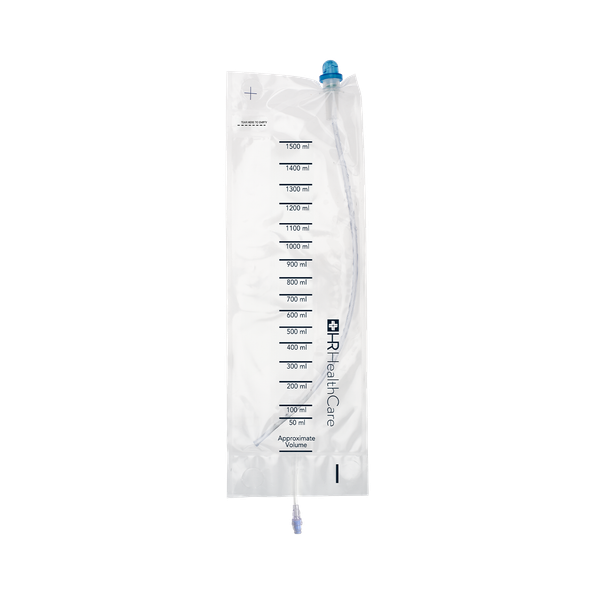 HR Healthcare EZ-Advancer Closed System Intermittent Catheters - No-Touch Kits with 1500 ml Bags