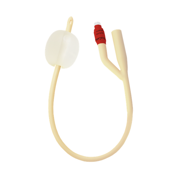 HR Healthcare TruCath Silicone-Elastomer Coated Latex Foley Catheters - 2-Way and 3-Way Catheter Options