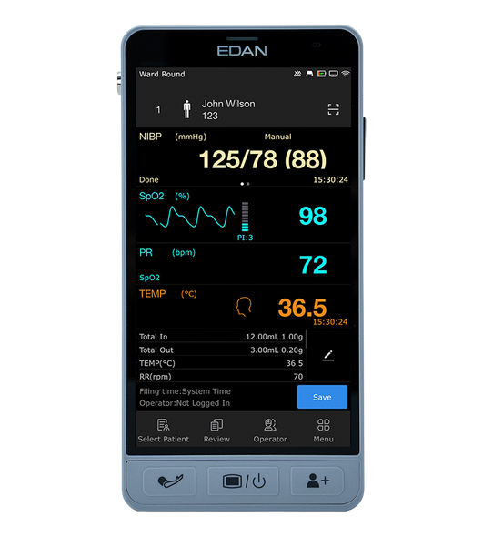 Edan iM3s Vital Signs Monitor – Handheld VSM, SPO2 and Exergen Temp, Professional Diagnostic Equipment