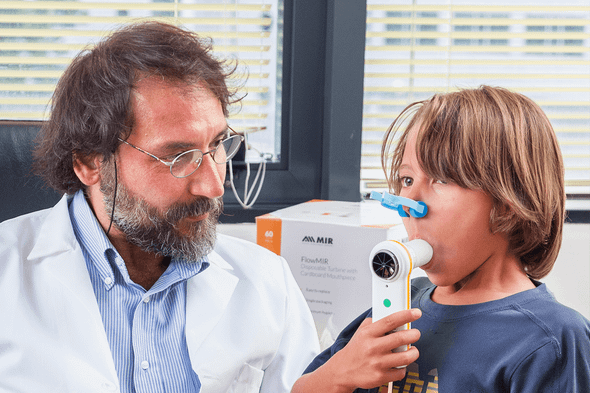 MIR MiniSpir Spirometer – PRE/POST bronchodilator comparison, Compliant to ATS/ERS 2019-2021