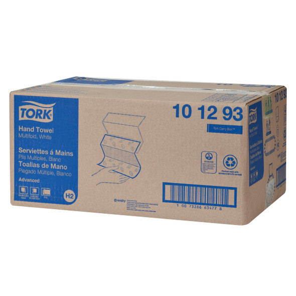 Tork Advanced Xpress Multifold Hand Towel, 3-Panel - 16 Packs per Case, 189 Sheets per Pack
