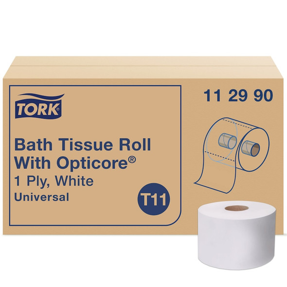 Tork Universal Bath Tissue Roll with OptiCore - 36 Rolls per Case, 1755 Sheets per Roll, Universal Quality