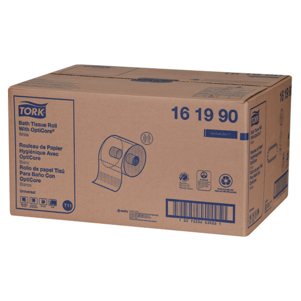 Tork Universal Bath Tissue Roll with OptiCore - 36 Rolls per Case, 865 Sheets per Roll, Universal Quality